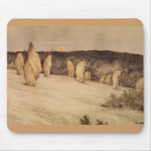 Stalks of Grain in Moonlight Mouse Pad