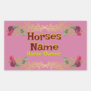 stall sign sticker
