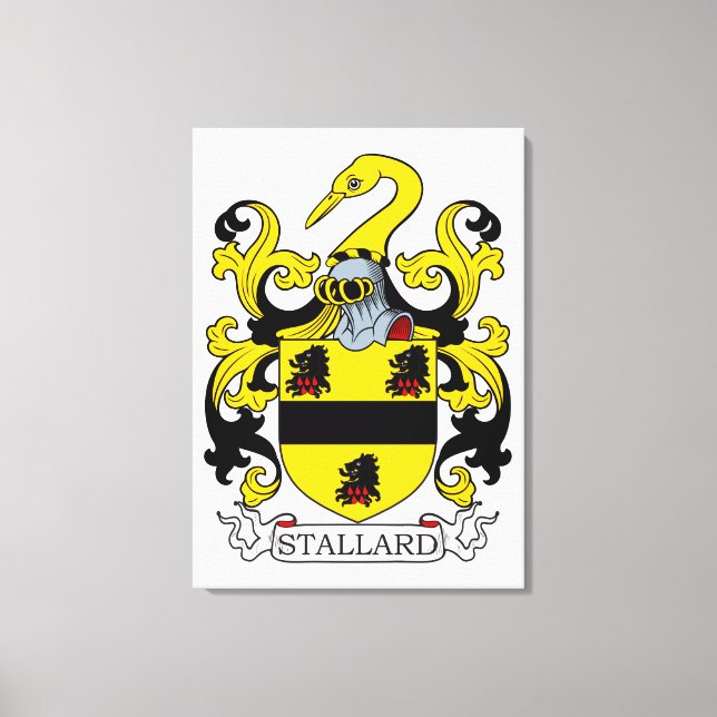 Stallard Coat of Arms Canvas Print (Front)