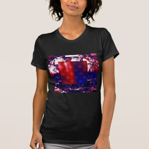 Stalling Red and Blue Fractal Art T-Shirt
