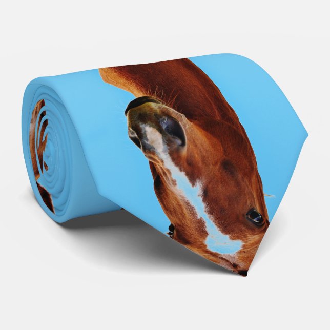 Stallion Horse print Tie (Rolled)