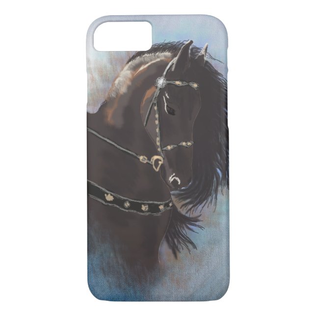 Stallion Portrait - coque iphone (Dos)