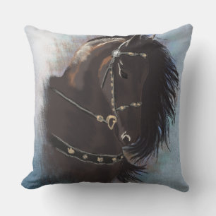 Stallion Portrait - Coussin