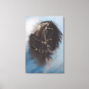 Stallion Portrait - Wrapped Canvas