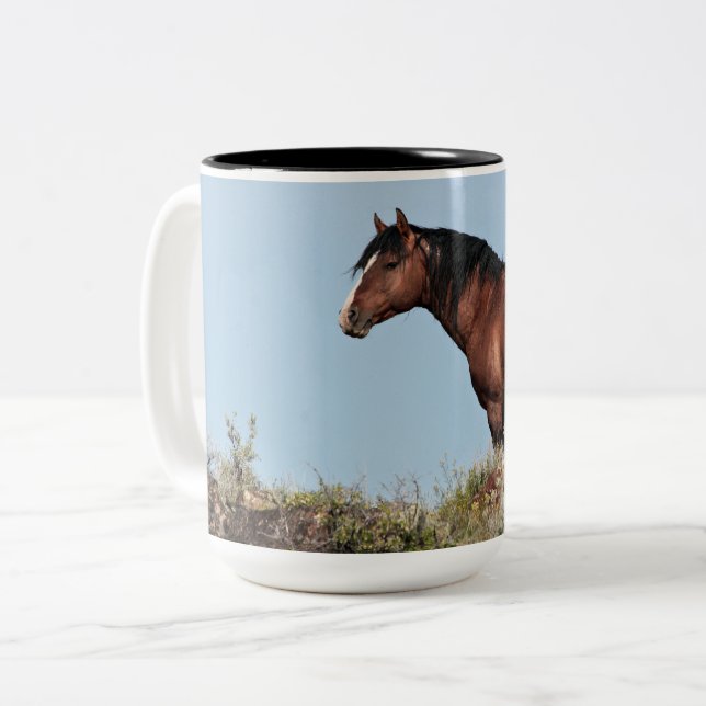 Stallion sauvage "Honor" Mug de boisson  (Devant gauche)