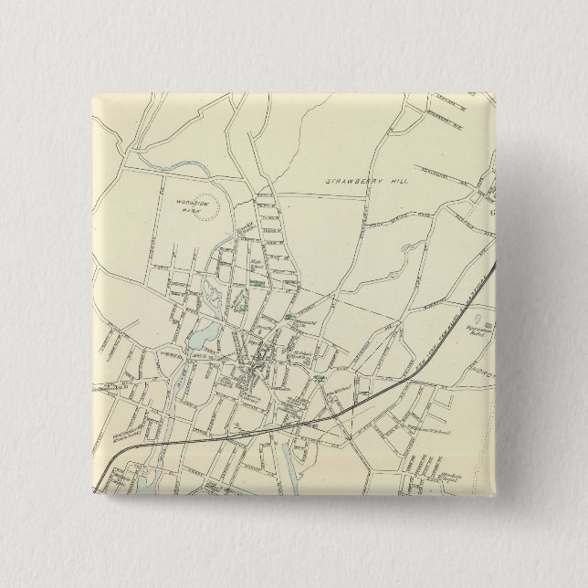 Stamford 2 Inch Square Button (Front)