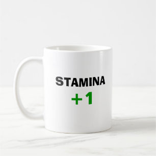 STAMINA +1 (Right handed) Coffee Mug