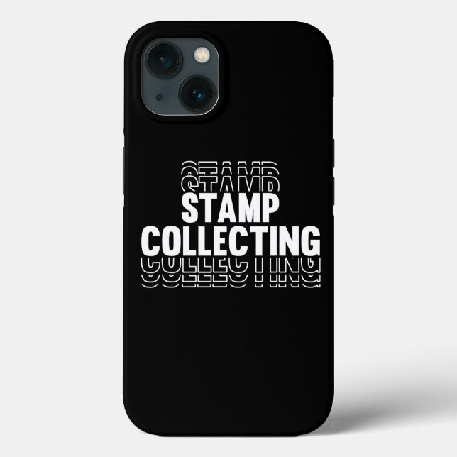 Stamp Collecting Tee for Collector Philately Case-Mate iPhone Case (Back)