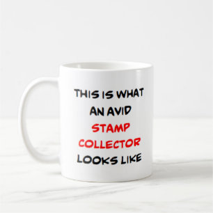 stamp collector, avid coffee mug