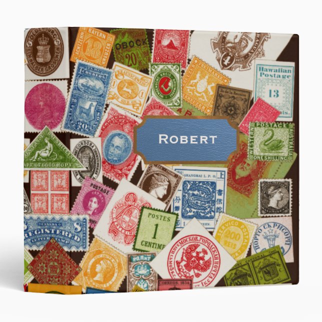 Stamp Collector Binder (Front/Spine)