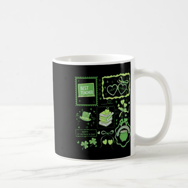 Stamp Coquette Stem Math Science Teacher St Patric Coffee Mug (Right)