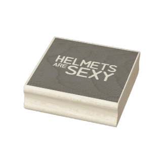 Stamp: Helmets Are Sexy Rubber Stamp