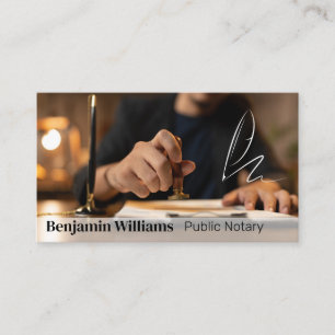 Stamp of Approval for Public Documents   Notary Business Card