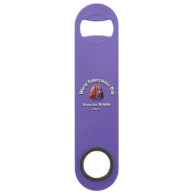 Stamp Our TB Now. World Tuberculosis Day. Bar Key (Front)