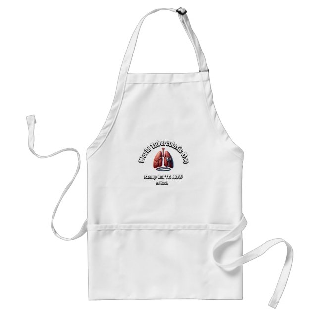 Stamp Our TB Now. World Tuberculosis Day. Standard Apron (Front)