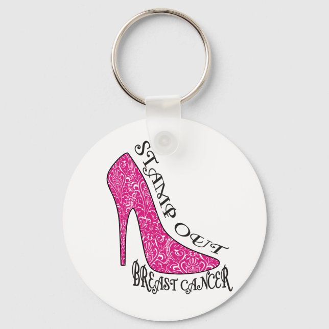 Stamp Out Breast Cancer Keychain (Front)