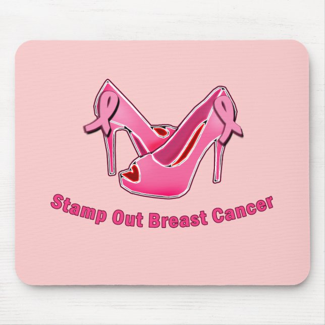 Stamp Out Breast Cancer Stilettos Mouse Pad (Front)