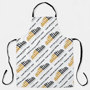 Stamp Out Mental Laziness Learn How To Play Chess Apron