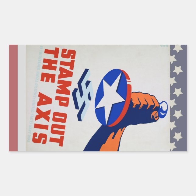 Stamp Out The Axis! Sticker (Front)