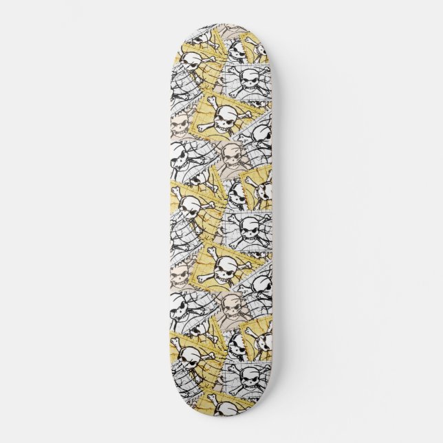 Stamp Skull Skateboard (Front)
