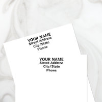 Stamp Your Name & Address - Self Inking