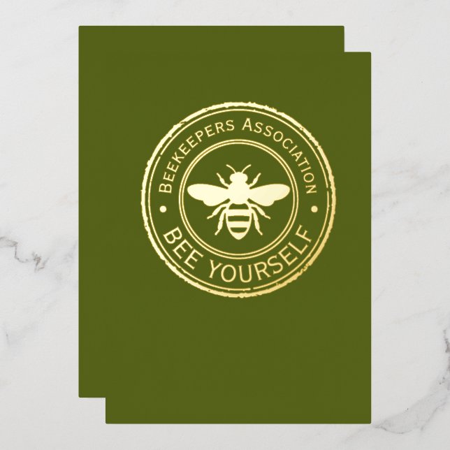 Stamp - YOUR TEXT - BEE 1 - Fan Fun (Front/Back)