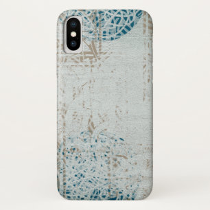 Stamped Celtic Design in White, Tan and Blue Case-Mate iPhone Case