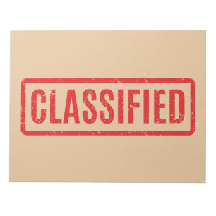 Stamped Classified Notepad