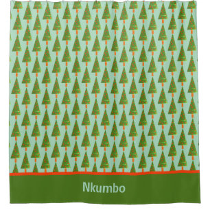 Stamped Retro Christmas Tree with Bottom Border