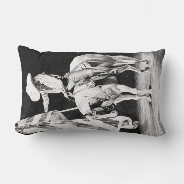 Stampede Prayers (ballpoint) Lumbar Pillow (Front)