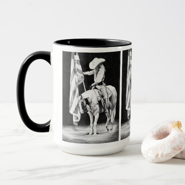 Stampede Prayers (ballpoint) Mug (With Donut)