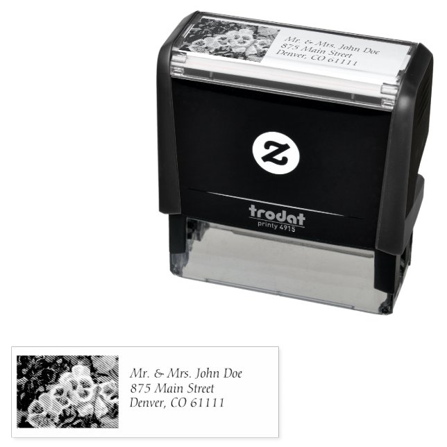 Stamping or Handwriting Return Address Self-inking Stamp (In Situ)