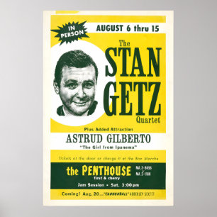 Stan Getz - Astrud Gilberto affiche jazz - Fille