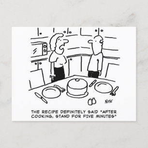 Stand after Cooking Postcard
