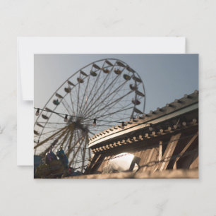 STAND AM HAAGER HERBSTFEST MIT RIESENRAD POSTCARD