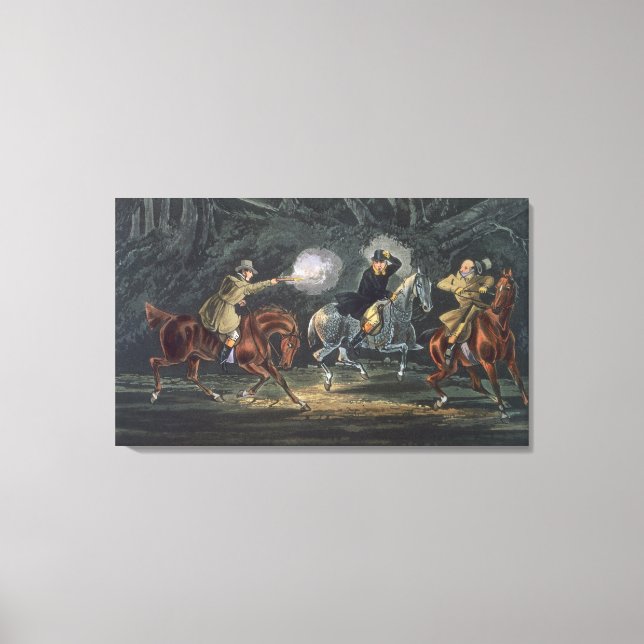 Stand and Deliver, aquatinted by E. Duncan Canvas Print (Front)