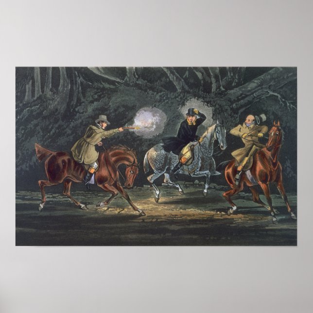 Stand and Deliver, aquatinted by E. Duncan Poster (Front)