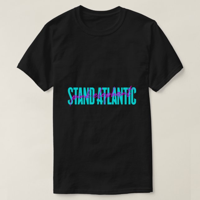 Stand Atlantic Pink Elephant - Blue  Classic T-Shi T-Shirt (Design Front)