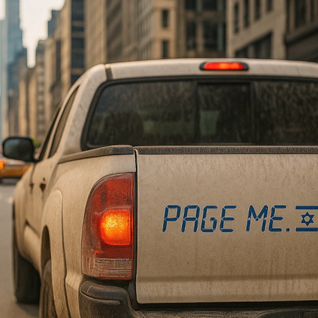 Stand avec autocollant pare-chocs Israël (Créateur téléchargé)