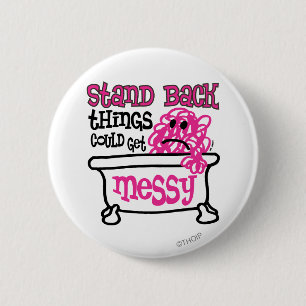 Stand Back 2 Inch Round Button