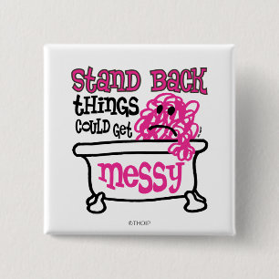 Stand Back 2 Inch Square Button