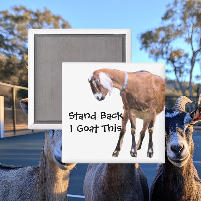 Stand Back, I Goat This Magnet (Creator Uploaded)