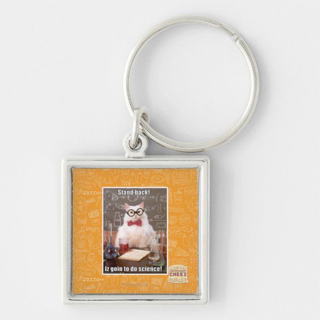 Stand back! keychain (Front)