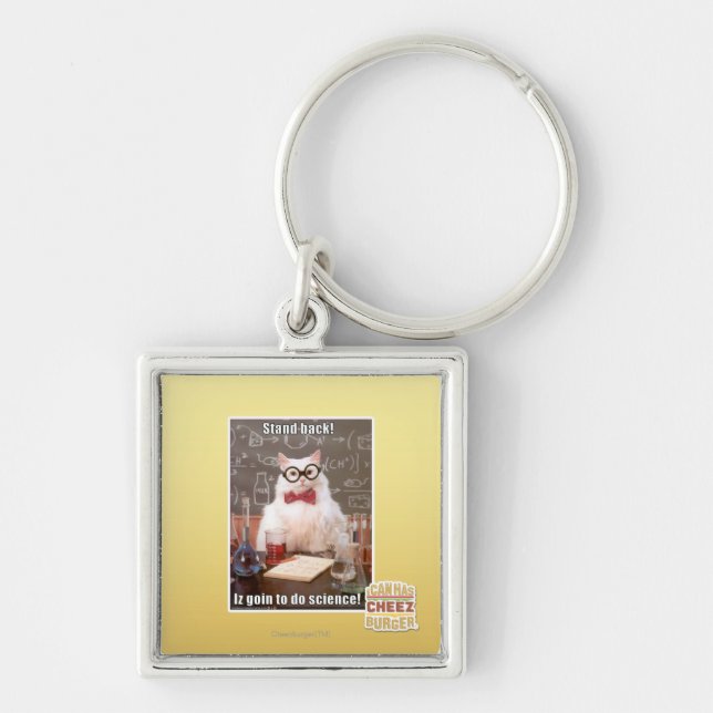 Stand back! keychain (Front)