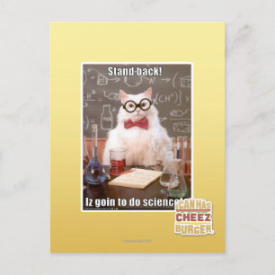 Stand back! postcard