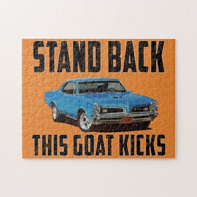 Stand Back This Goat Kicks Jigsaw Puzzle (Horizontal)