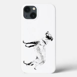 Stand Back Upright Dog Art iPhone 13 Case