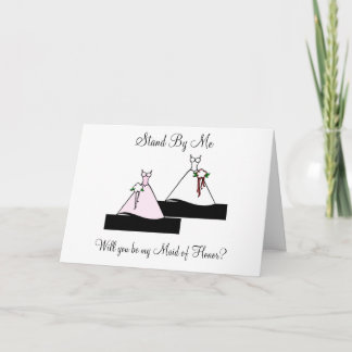 Stand By Me Maid of Honour on Stairs Invitation