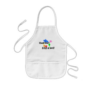 Stand Clear - Artist at Work Kids Apron