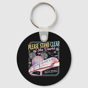 Stand Clear Retro The Doors Tie Dye Monorail Keychain